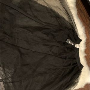 Black long tutu skirt